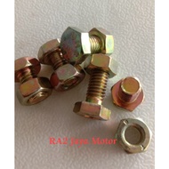 Yellow bolt nut 6x10 yellow bolt/ M6/BMK Hex bolt