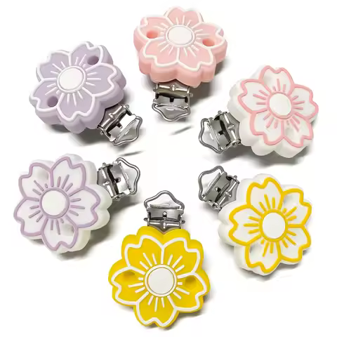 1/3/5/10pcs Sakura Silicone Focal Beads DIY Necklaces for Focal Bead for DIY KeyChain Jewelry Making