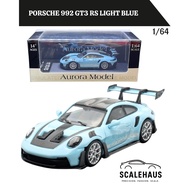 Aurora Model 1 Porsche 992 GT3 Rs Light Blue64/