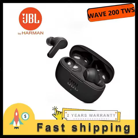 JBL Wave 200TWS Bluetooth Earbuds Stereo Sound Wireless Headset 5.0 Earphones Sports Headphones with