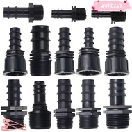 WUPEI47AD Garden Hose Barb Connector, Female Male Thread PE Screw Joint, Practical 16mm 20mm 25mm 1/