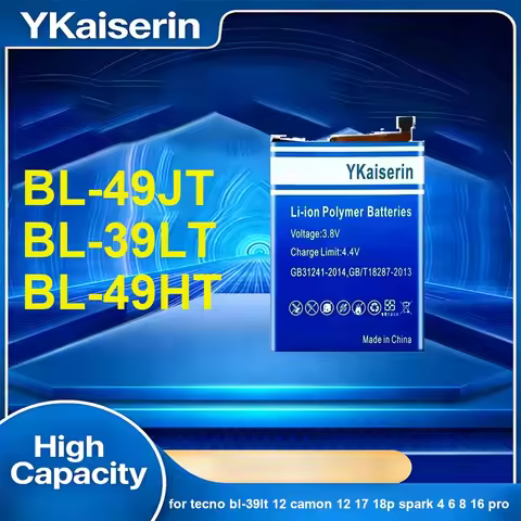 BL-49HT BL-49JT Mobile Phone Battery For Tecno BL-39LT 12 Camon 12 17 18P Spark 4 6 8 16 Pro 5600-58