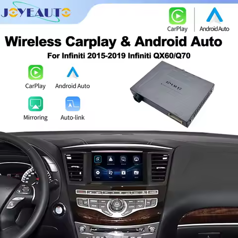 JoyeAuto Wireless Apple CarPlay iOS26 interface for Infiniti 2015-2019 QX60 Q70 Android Auto Video M