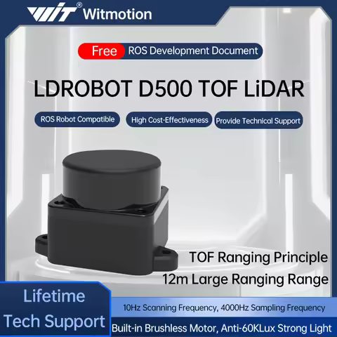 LDROBOT D500 D800 lidar kit DTOF laser Radar Lidar Scanner 360° 30000Lux 5000Hz support ROS1 ROS2 fo