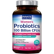 Probiotics for Women, 100 Billion CFUs 18 Strains, Prebiotics and Probiotics, with Cranberry, Vitami
