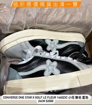 【24cm】CONVERSE ONE STAR X GOLF LE FLEUR 164023C 小花 聯名 藍色