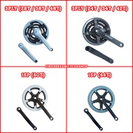 44T 52T 60T CRANKSET BASIKAL / BICYCLE CHAIN WHEEL / BICYCLE CRANK SET