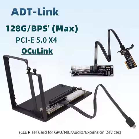 Upgraded PCIe 5.0 K993G OCuLink Laptop External Graphics Card GPU Dock Notebook GEN 5 SFF-8611 OCuLi