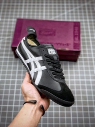 original Asics Onitsuka Tiger Sepatu olahraga kulit domba black