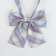 YEW Female Collar Bow Checkered Sailor Style Bow Tie Bow Accessories School Uniform Lovely For Women JK Japanese