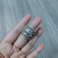 Cincin Batu 925 Pure Silver 🎈size 6us🎈(stok Barang Terpakai Keadaan Masih baik)