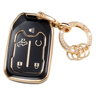 Phnom Penh Car Key Cover GMC Car Key Case Diamond Ring Pendant Keychain