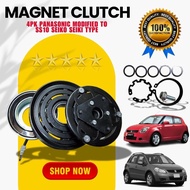 💯SWIFT RS 04'-13' & SX4 GY 06'-14'  🆕 SET MAGNET CLUTCH FOR 4PK PANASONIC MODIFIED 👉 SS10 SEIKO SEIK