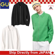 GU Milano Rib Full-Zip Knit Jacket ST 【Direct from Japan】