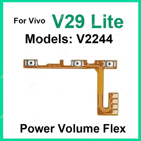 For Vivo V29 Lite Y02 Y02t Y10 t1 Y11 Y32T Y78 Plus Power Volume Flex Ribbon Power Volume Side Butto