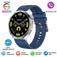 นาฬิกาสมาทวอช New for Huawei Xiaomi GT4 Pro Smart Watch Men NFC GPS Fitness Tracker AMOLED 466*466 HD Screen HR Bluetooth Call SmartWatch