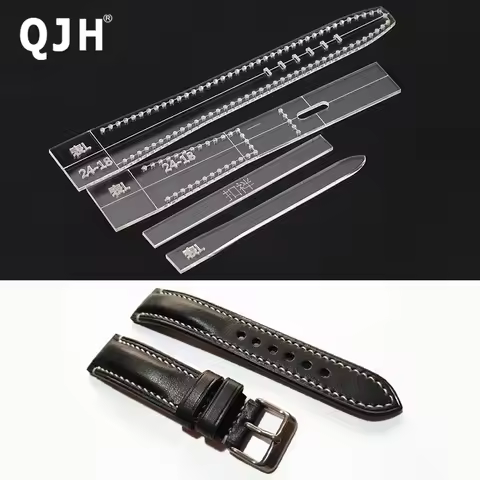 16/18/20/22/24/26mm Leather Craft Acrylic Watch Strap Band Stencil Template Tool DIY Acrylic Templat