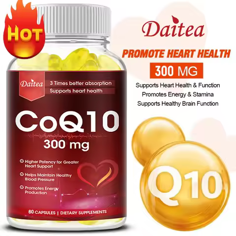 Coenzyme Q-10 300mg Antioxidant, Supports Heart, Cardiovascular, Brain Health, Balanced Energy Level