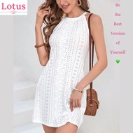 Lotus] Áo Yếm Ren Lưới Kiểu Pháp Peplum Đẹp/ Áo Ống Cổ Yếm Style Boho Form Suông Che Khuyết Điểm Tôn