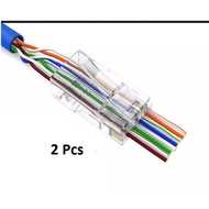 DIY Network Cabling 3 ft Cat6/Cat5e UTP cable (24AWG patch cord) with "cannot go wrong" RJ45 plug an