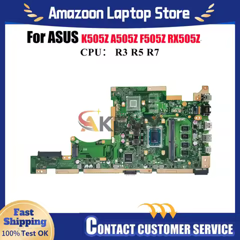 X505ZA Laptop Motherboard For ASUS VivoBook RX505Z K505Z X505Z A505Z X505ZA F505Z Mainboard With R3 