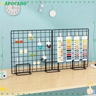 AVOCAYY Storage Rack, Grid Frame Metal Display Rack, Modern with Base Grid Desktop Stand For Grid Pa