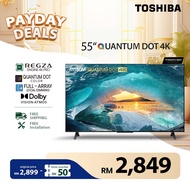 Toshiba 55" 4K QLED Google TV 60Hz / Quantum Dot / Dolby Vision Atmos / HDR10+ / Television 55M550M