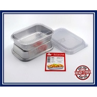 4363-P My Chef Aluminium Foil Tray With Cover (5 Sets) / Rectangle Foil Shape / Medium Size