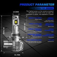 Novsight หลอดไฟหน้ารถยนต์ LED N62 9005 9006 H4 H11 90W 20000LM 6500K