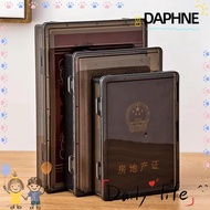 DAPHNE Certificate Storage Box, A4 Plastic A4 File Box, Practical Multifunctional Transparent Dustpr