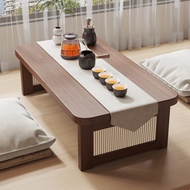 Folding Bay Window Small Table Kang Table Household Tatami Table Small Coffee Table Bed Learning to 