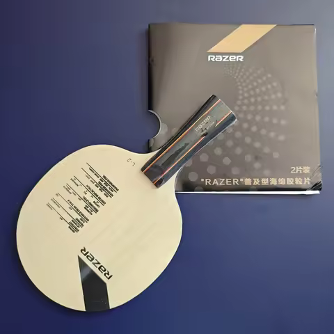 Razer L2 Table Tennis Carbon Fiber Loop+Attack Table Tennis Blade With Rubbers for PingPong Racket