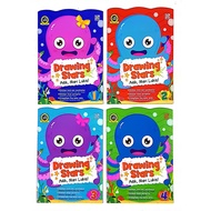 Drawing Stars Adik Mari Lukis Buku 1-4 . Preschool . Pelangi . { READY STOCK } D