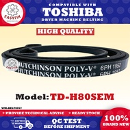 TD-H80SEM 6PH1952 COMPATIBLE WITH TOSHIBA DRYER MACHINE BELTING BELT DRYER RUBBER TDH80SEM TD H80SEM