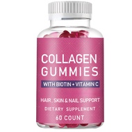 Collagen Peptides 60 Gummies for Women &amp; Men - Collagen Protein with Biotin, Extra Strength Hydrolyzed Collagen Peptides Gummy Supplement for Hair, Skin &amp; Nails &amp; Joint Support