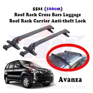 5501 (100cm) Car Roof Rack Roof Carrier Box Anti-theft Lock  Cross Bar Roof Bar Rak Bumbung Rak Bagasi Kereta - AVANZA