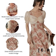 [earingbird] Vintage French Dress Pearl/ Vintage Long Dress Vintage Party Dress