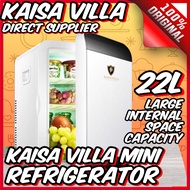 KAISA VILLA 22L Car and Home Refrigerator Dual-use Refrigeration for Home/Car Mini Refrigerator mini