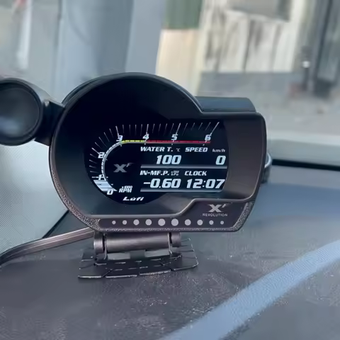 Lufi XF Revolution OBD2 Racing Gauge Dashboard Real Time Monitor RPM Water Temp Turbo Boost Dash Dis