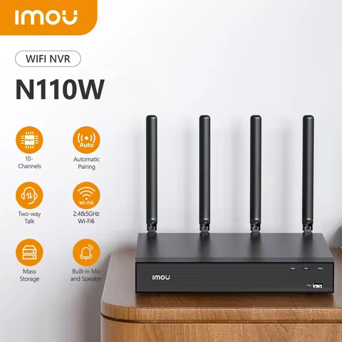 IMOU 10CH Wi-Fi Network Security System 8CH Wireless Recorder NVR Strong Metal Shell Conforms to ONV