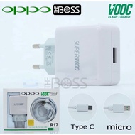 Charger Oppo Vooc R15 R17 USB Micro &amp; Type c Oppo F9 F11 F11pro Casan Oppo For Android Vooc