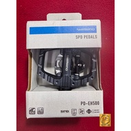 [GENUINE] SHIMANO EH500 SPD FLAT PD-EH500 with SM-SH56 383g (box) Platform Clipless pedal pedals