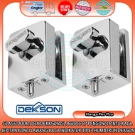 GLASS DOOR LOCK DEKKSON GL 8600C CP GLASS DOOR LOCK CLAMP GLASS INDICATOR TYPE THUMBTRUN DEKSON SING