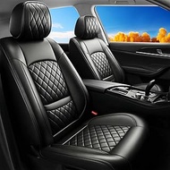 New Car Seat Covers, dfb2015, Leather, Wear-Resistant, Breathable, Waterproof, Anti-Slip, 4-Seat Ful