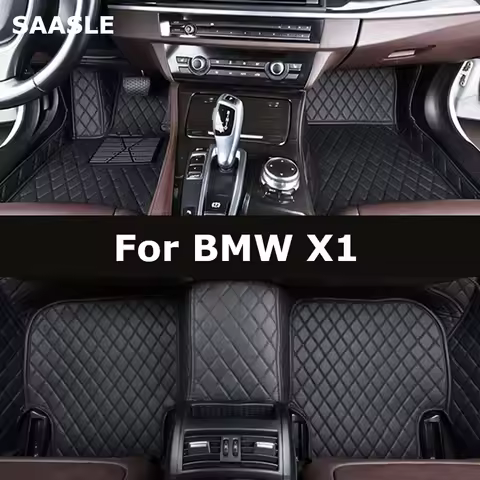 SAASLE Custom Car Floor Mats For BMW X1 E84 F48 Auto Carpets Foot Coche Accessorie
