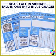 ∯ ✫ ⊙ GCash Cash-in Cash-out Rates | GCASH LAMINATED SIGNAGES | GCASH BUSINESS SIGNAGES | THICK SIG