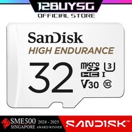 Sandisk High Endurance MicroSD Card V30 4K U3 Dash Cam CCTV 32GB 64GB 128GB 256GB 512GB QQNR 12BUY.S