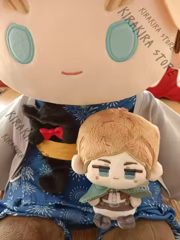 Jean Kirstein Reiner Braun Keyring Bag Charm Attack on Titan Armin Arlert Puppet Cosplay Pendant Han