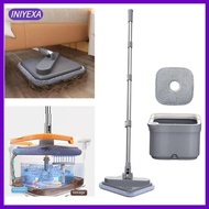 [Iniyexa] Rotating Mop Bucket Microfiber Mop Flexible Cleaning Tools Cleaning Mop