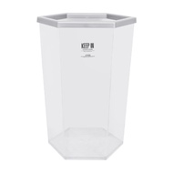 HomePro ถังขยะหกเหลี่ยม  RW9271 56 ลิตร สีใส แบรนด์ เรืองวา